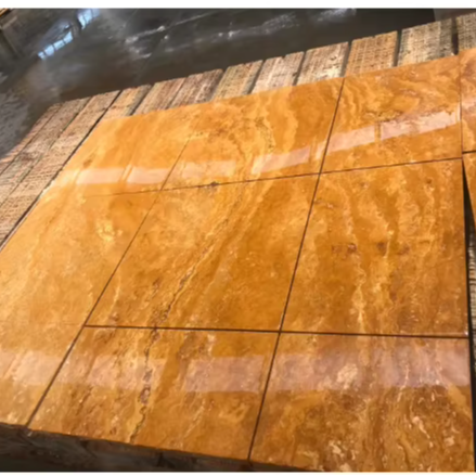 Yellow Travertine 3cm Thick Modern Design Building Material with 2-Year Warranty From Metropol Stone